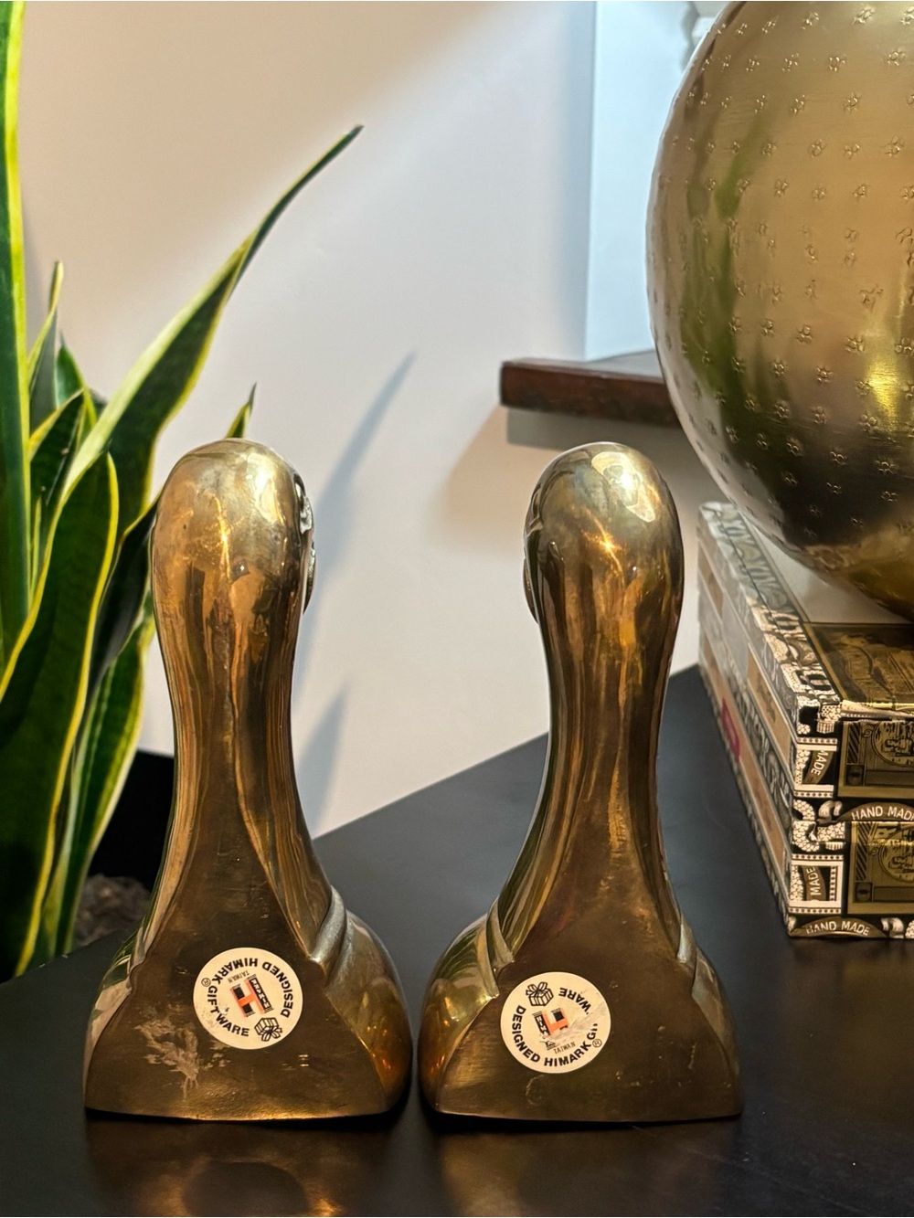 Set of Vintage Duck Head (Mallard) Bookends - Picture 3 of 6